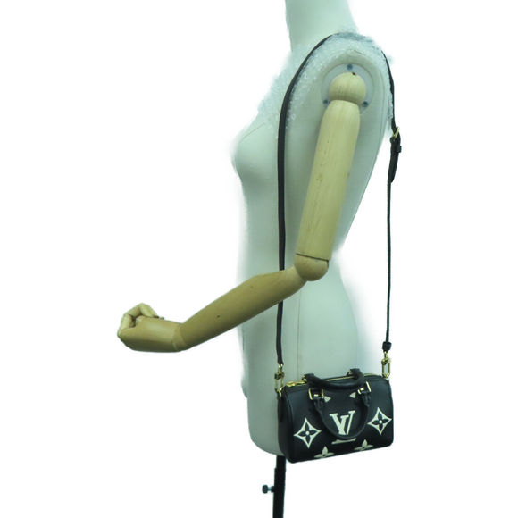 Louis Vuitton LV GHW Nano Speedy 2way Shoulder Handbag Monogram Empreinte - Picture 9 of 12